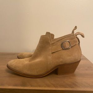 Urban Outfitters Tan Suede Booties